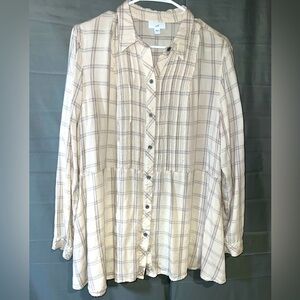 JJill long sleeve Button down blouse